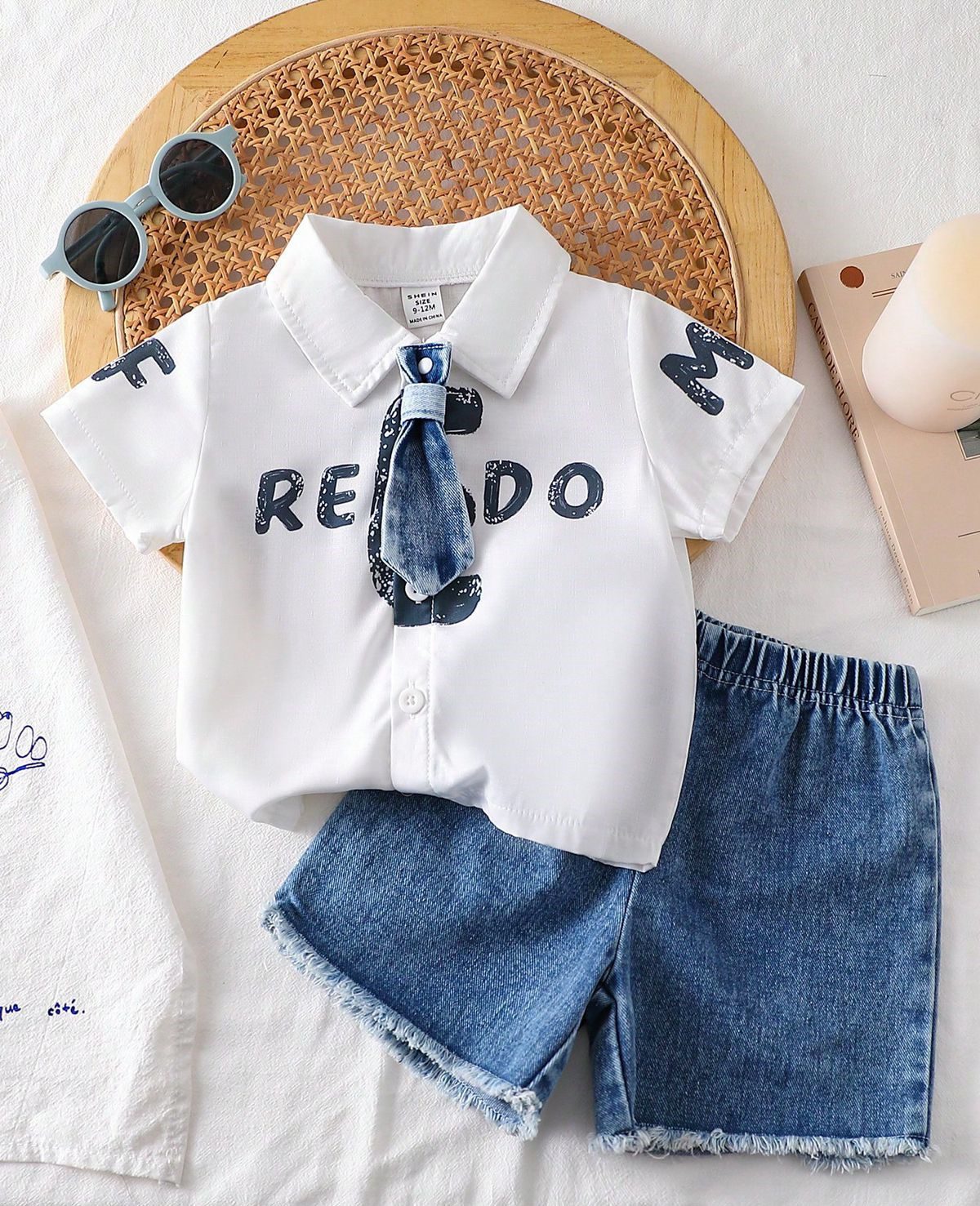 Flokra Dapper Denim Duo Set